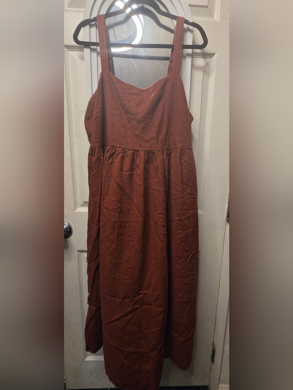 Sonoma Rust Brown Sleeveless Maxi Dress